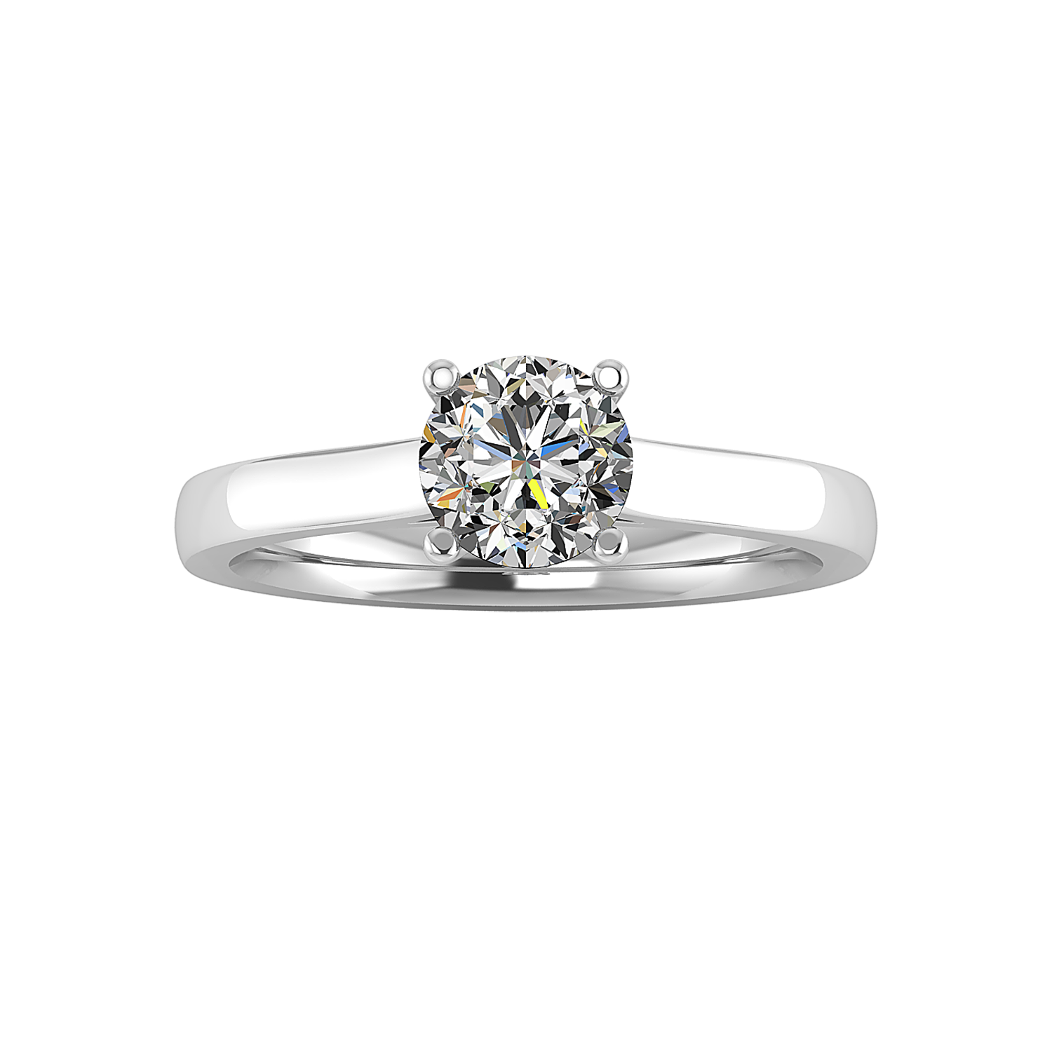 Rose Solitaire Engagement Ring